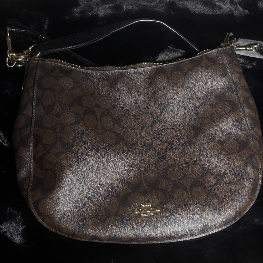 Vintage Coach Harley Hobo Signature C Print Bag